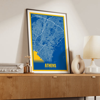 Athens Blockbuster Map Poster