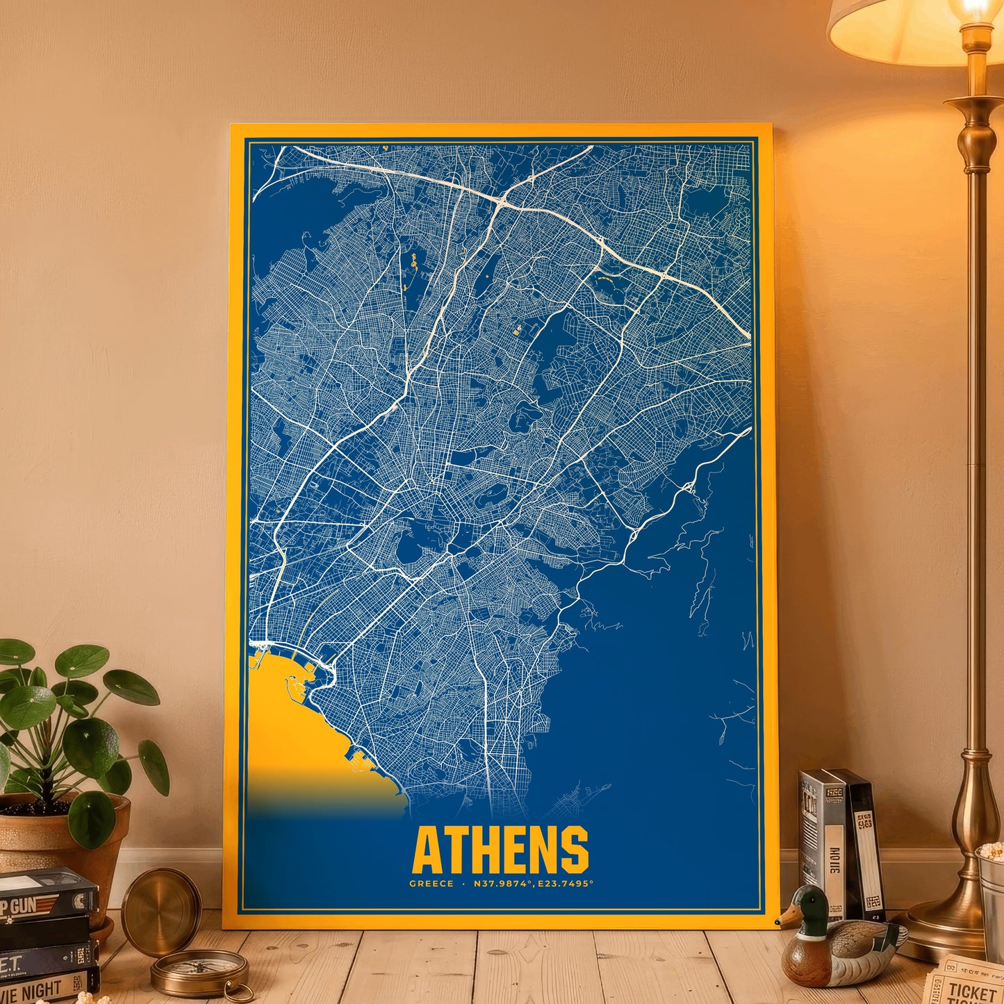 Athens Blockbuster Map Poster