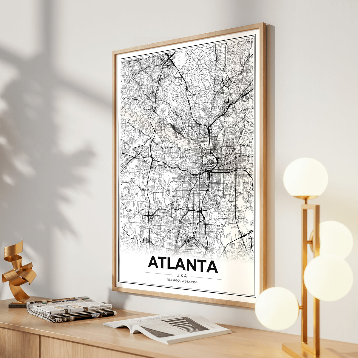 Atlanta Modern Map Poster