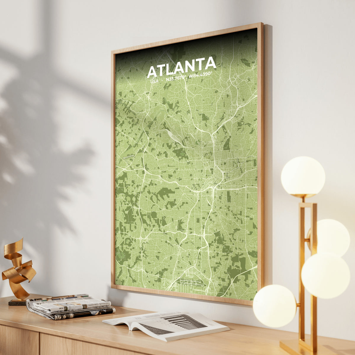 Atlanta Grove Map Poster