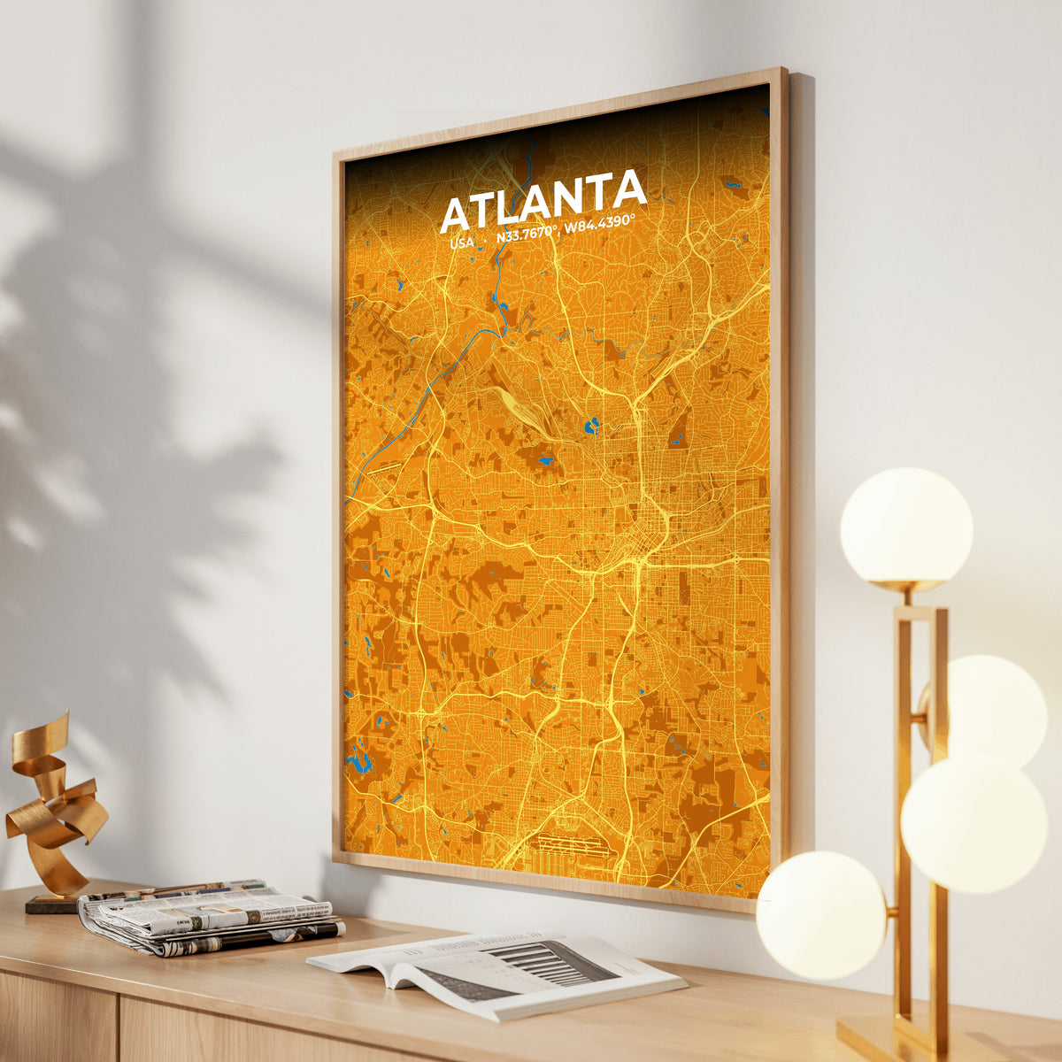 Atlanta Scorch Map Poster