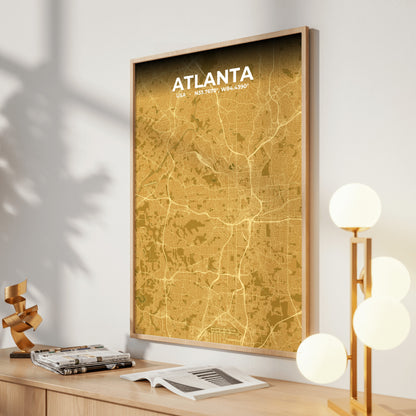 Atlanta Forge Map Poster