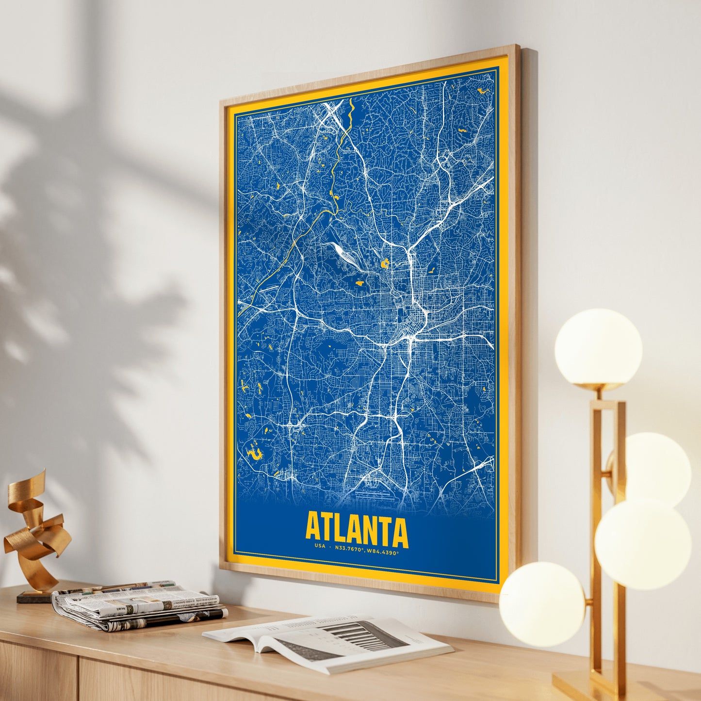 Atlanta Blockbuster Map Poster