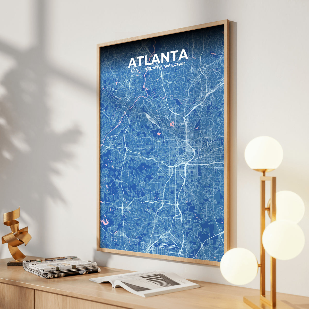 Atlanta Candy Map Poster