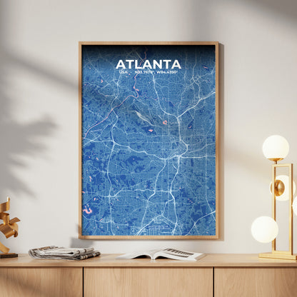 Atlanta Candy Map Poster