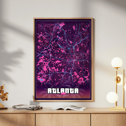 Atlanta GTA Map Poster