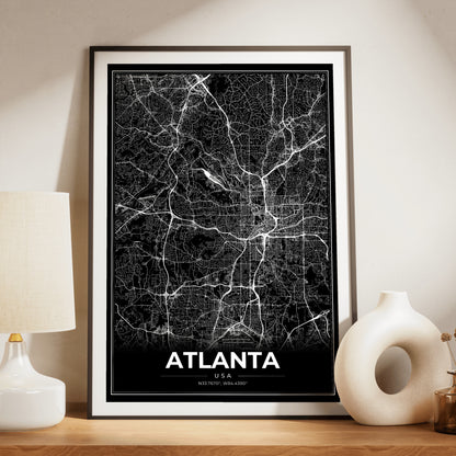 Atlanta Modern Map Poster