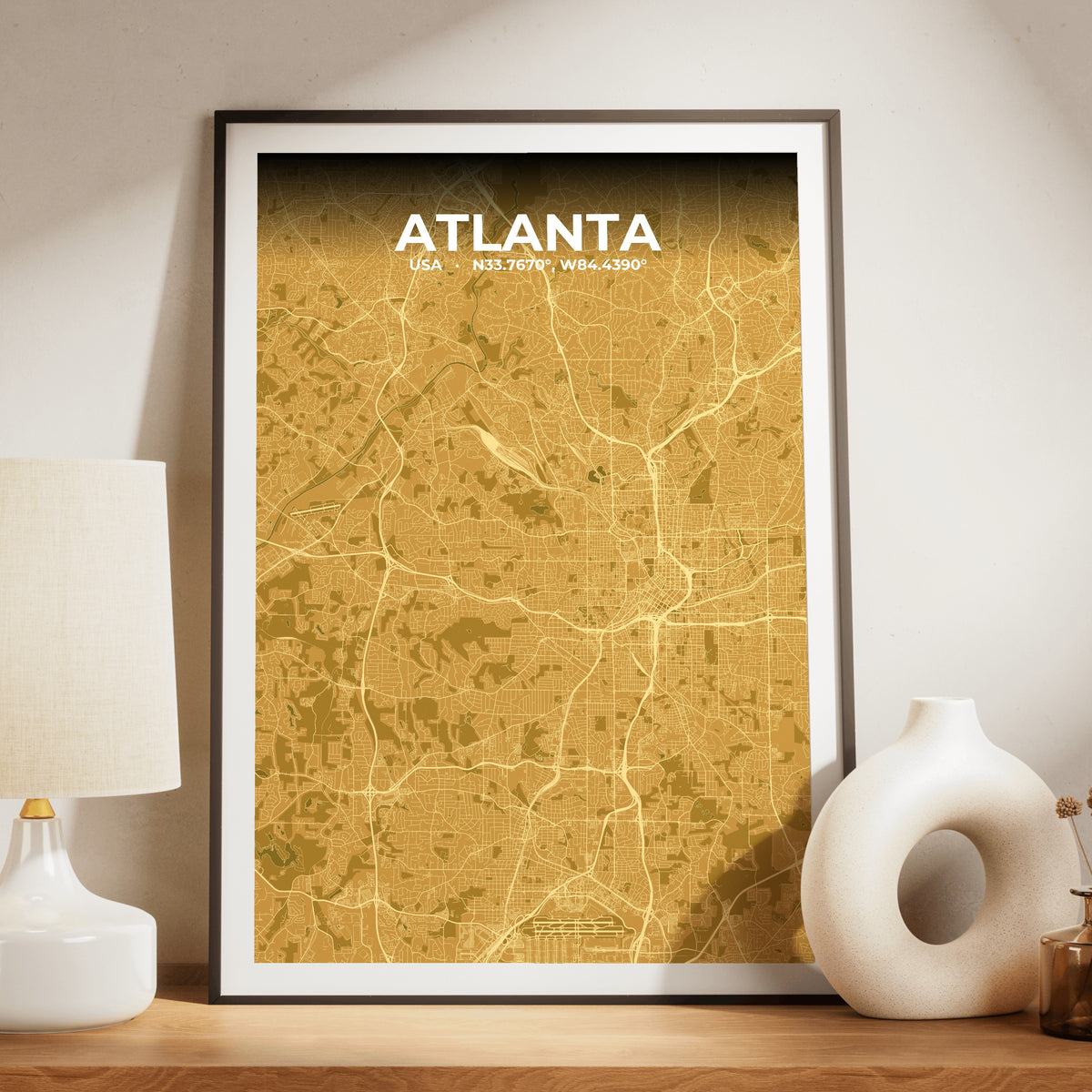 Atlanta Forge Map Poster