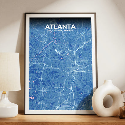 Atlanta Candy Map Poster
