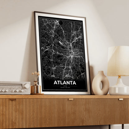 Atlanta Modern Map Poster