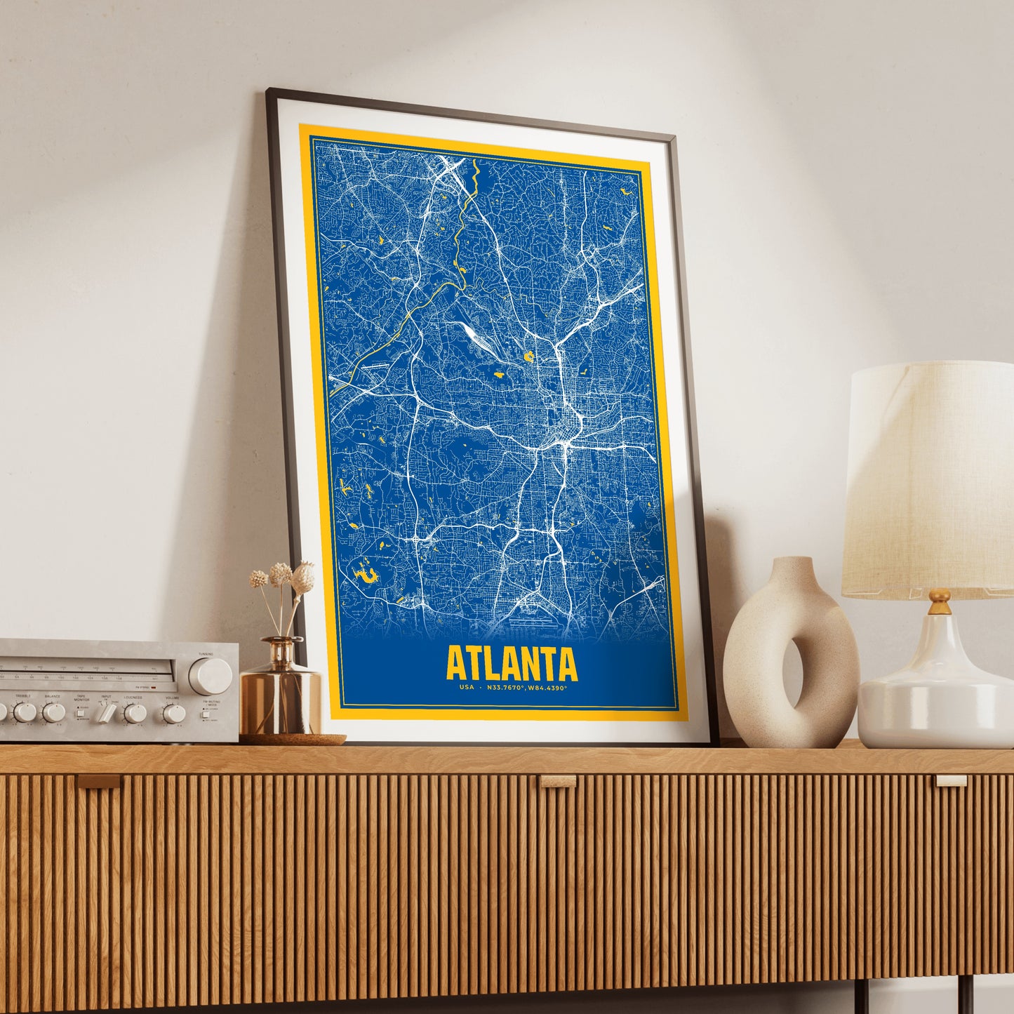 Atlanta Blockbuster Map Poster