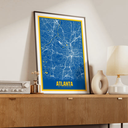 Atlanta Blockbuster Map Poster
