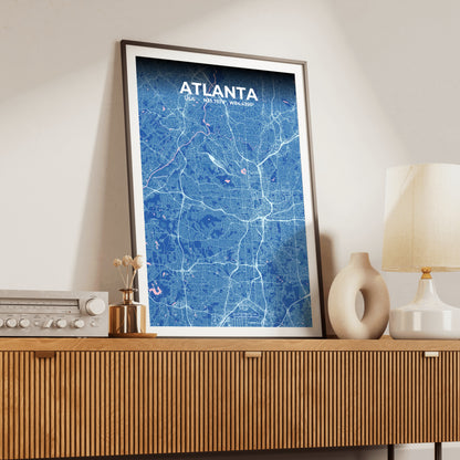 Atlanta Candy Map Poster
