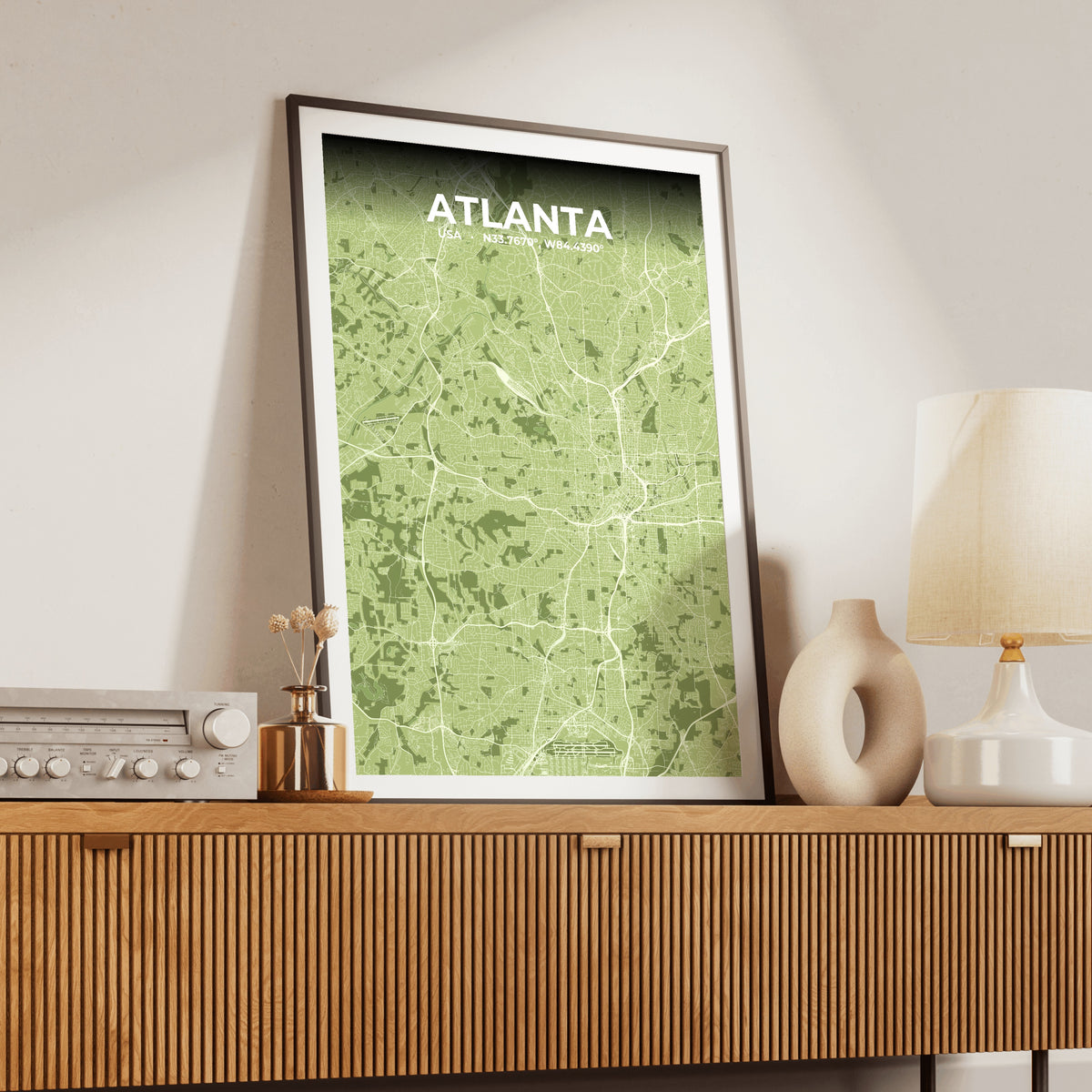 Atlanta Grove Map Poster