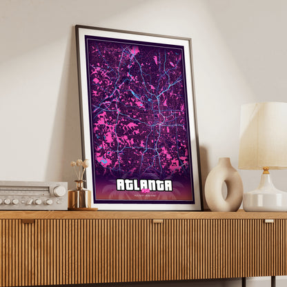 Atlanta GTA Map Poster