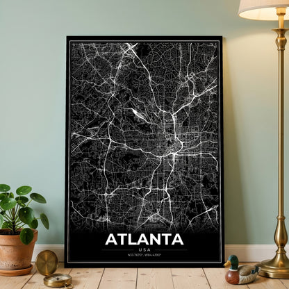 Atlanta Modern Map Poster