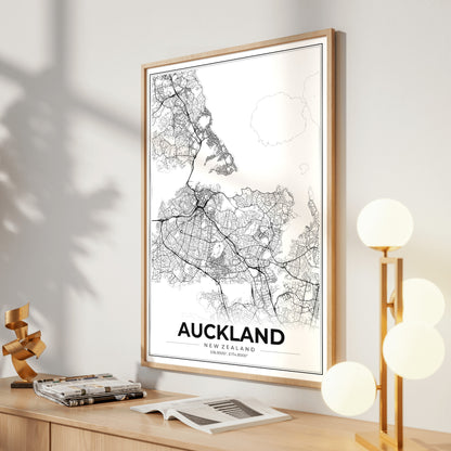Auckland Modern Map Poster