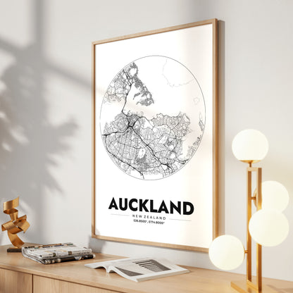 Auckland Spot Map Poster