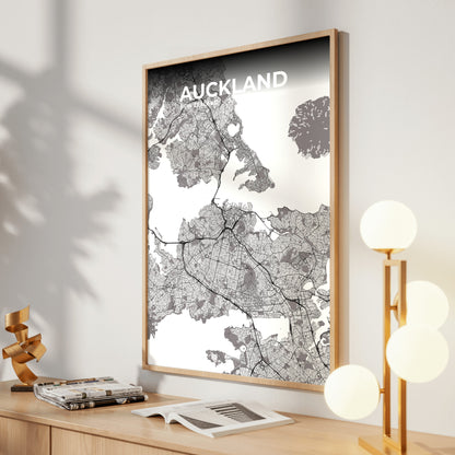 Auckland Ash Map Poster