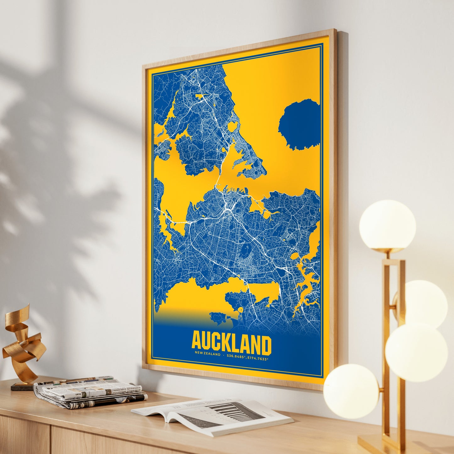 Auckland Blockbuster Map Poster