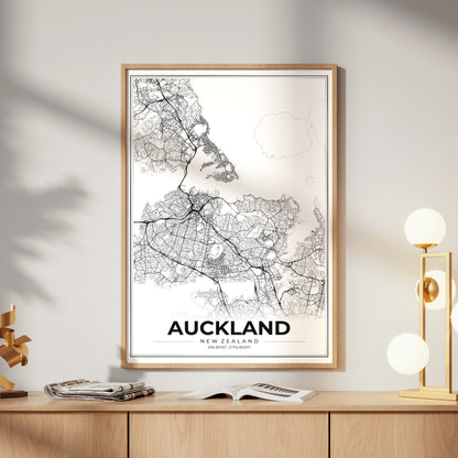 Auckland Modern Map Poster