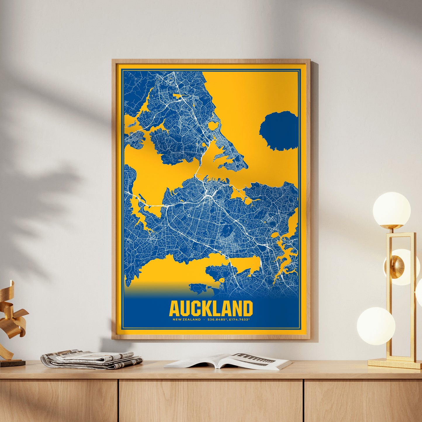Auckland Blockbuster Map Poster