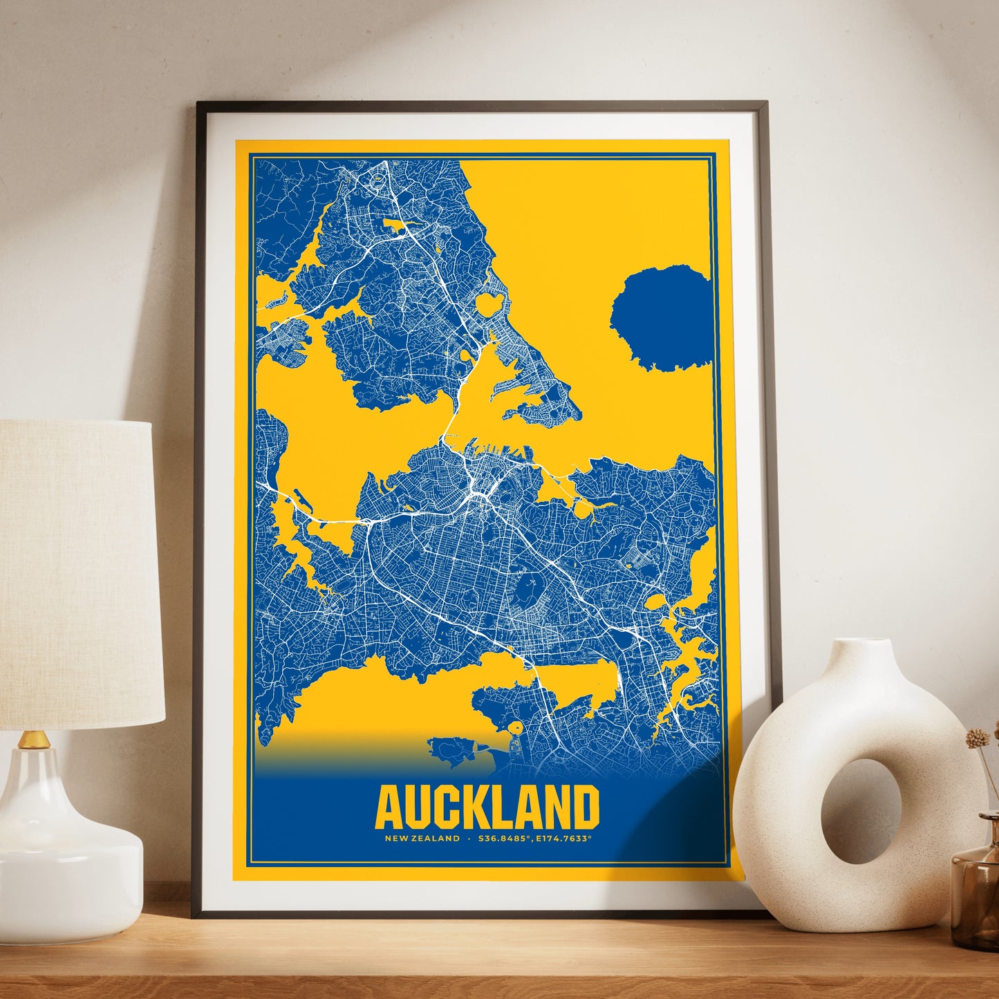 Auckland Blockbuster Map Poster