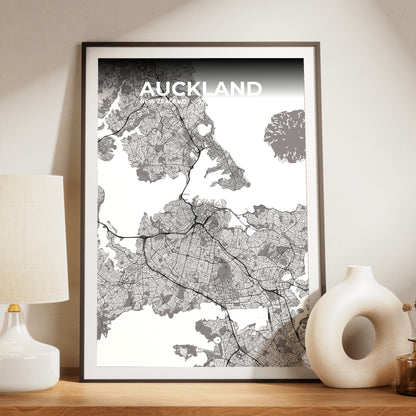 Auckland Ash Map Poster