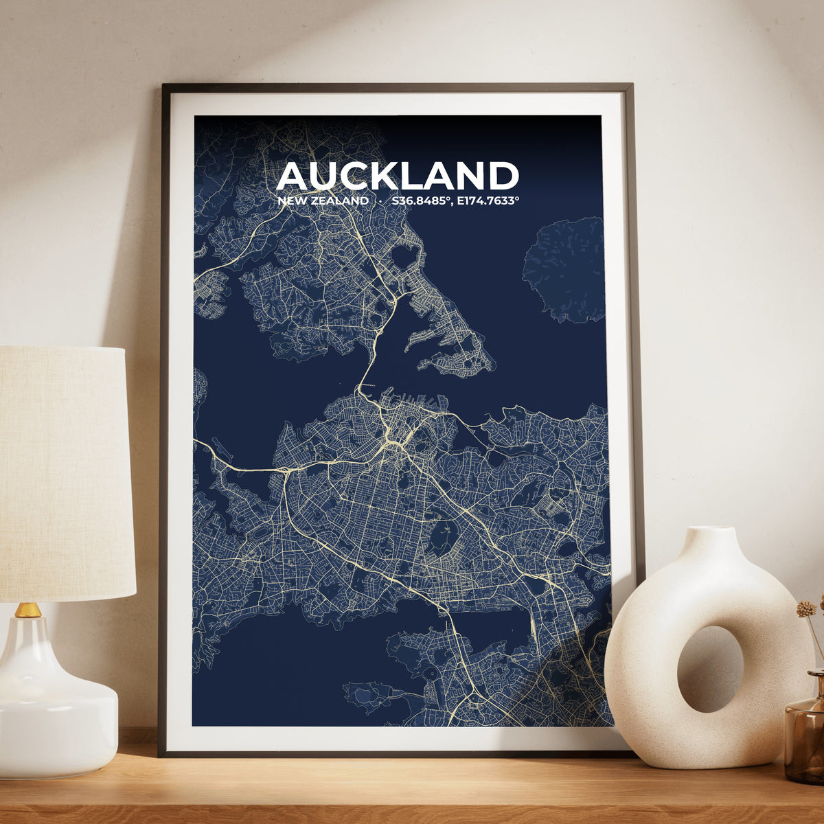 Auckland Anchor Map Poster