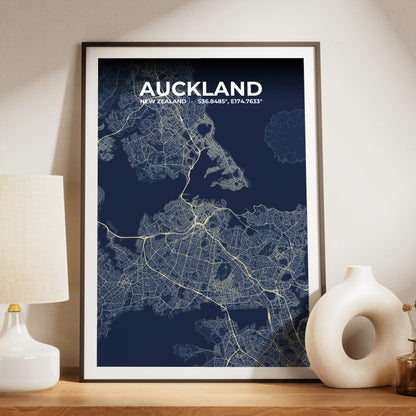 Auckland Anchor Map Poster