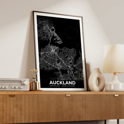 Auckland Elegant Map Poster