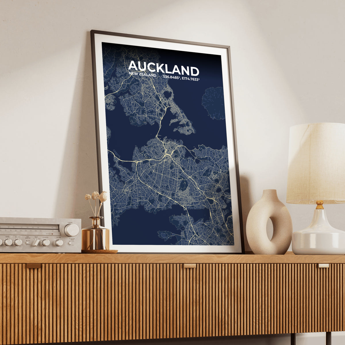 Auckland Anchor Map Poster