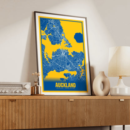 Auckland Blockbuster Map Poster