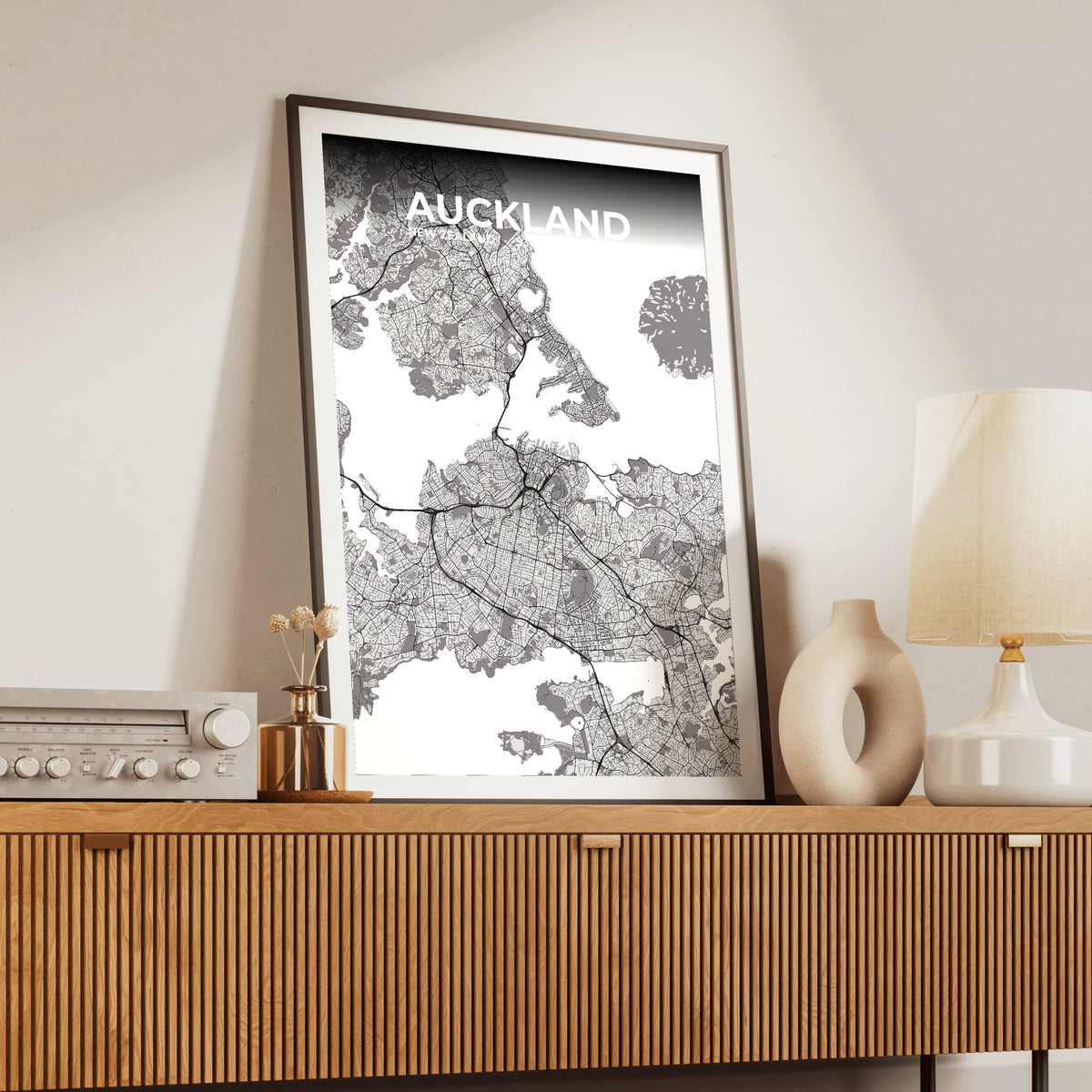 Auckland Ash Map Poster