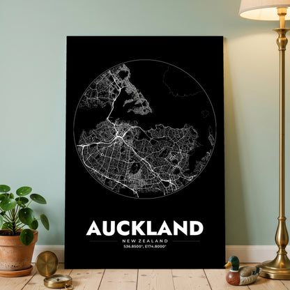Auckland Spot Map Poster