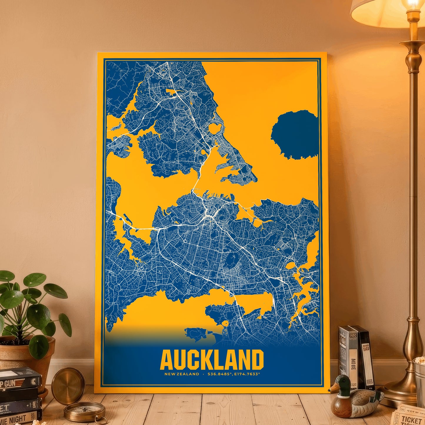 Auckland Blockbuster Map Poster