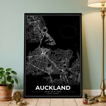 Auckland Modern Map Poster