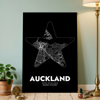 Auckland Star Map Poster