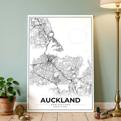 Auckland Modern Map Poster