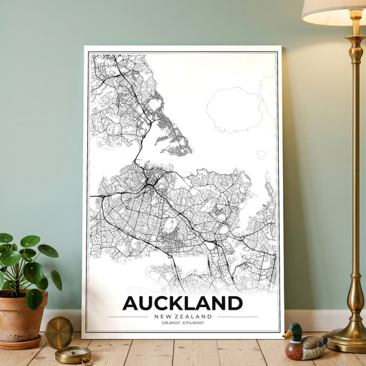 Auckland Modern Map Poster