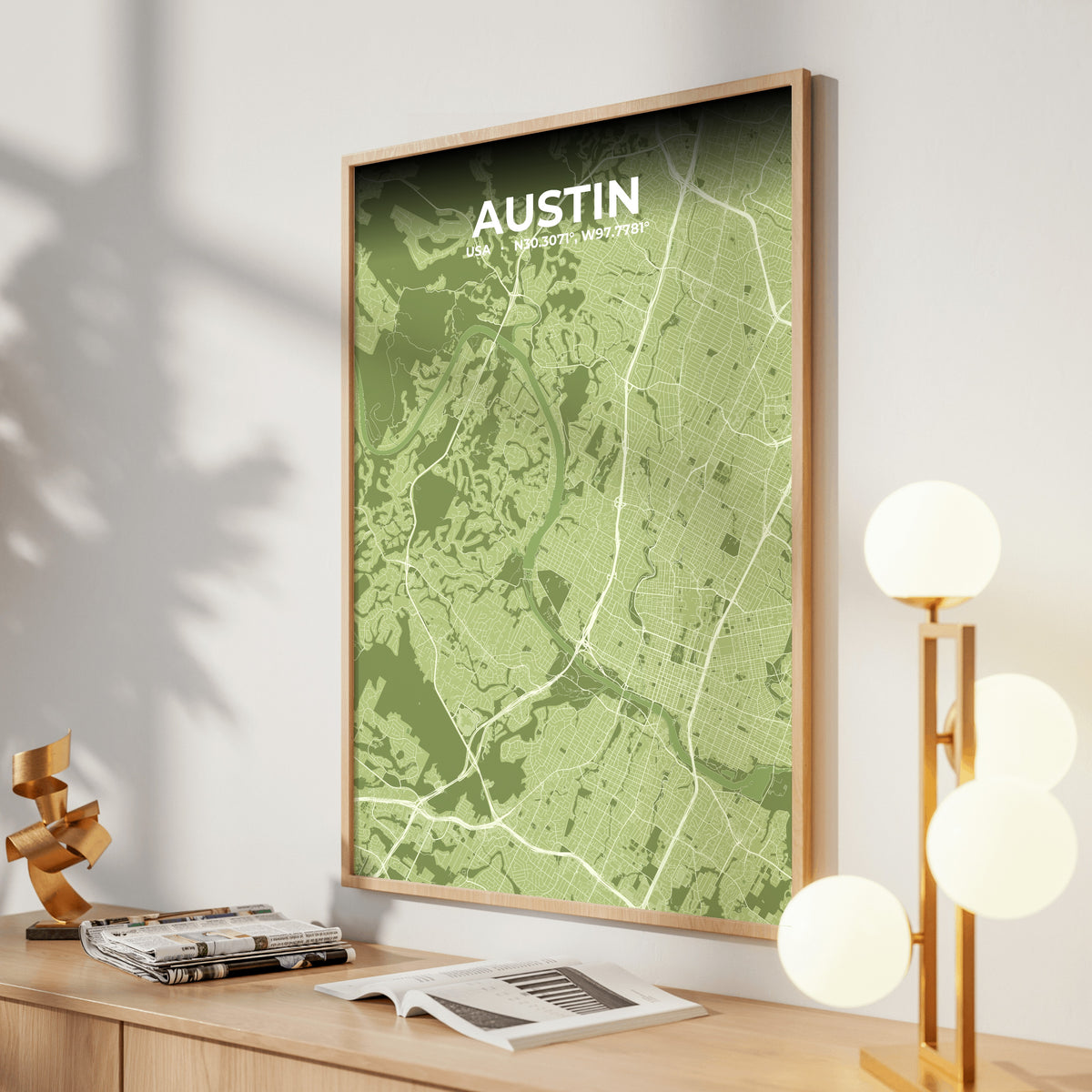 Austin Grove Map Poster