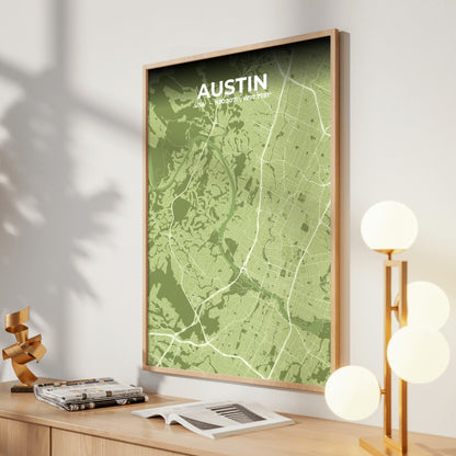Austin Grove Map Poster