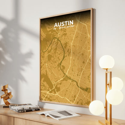 Austin Forge Map Poster