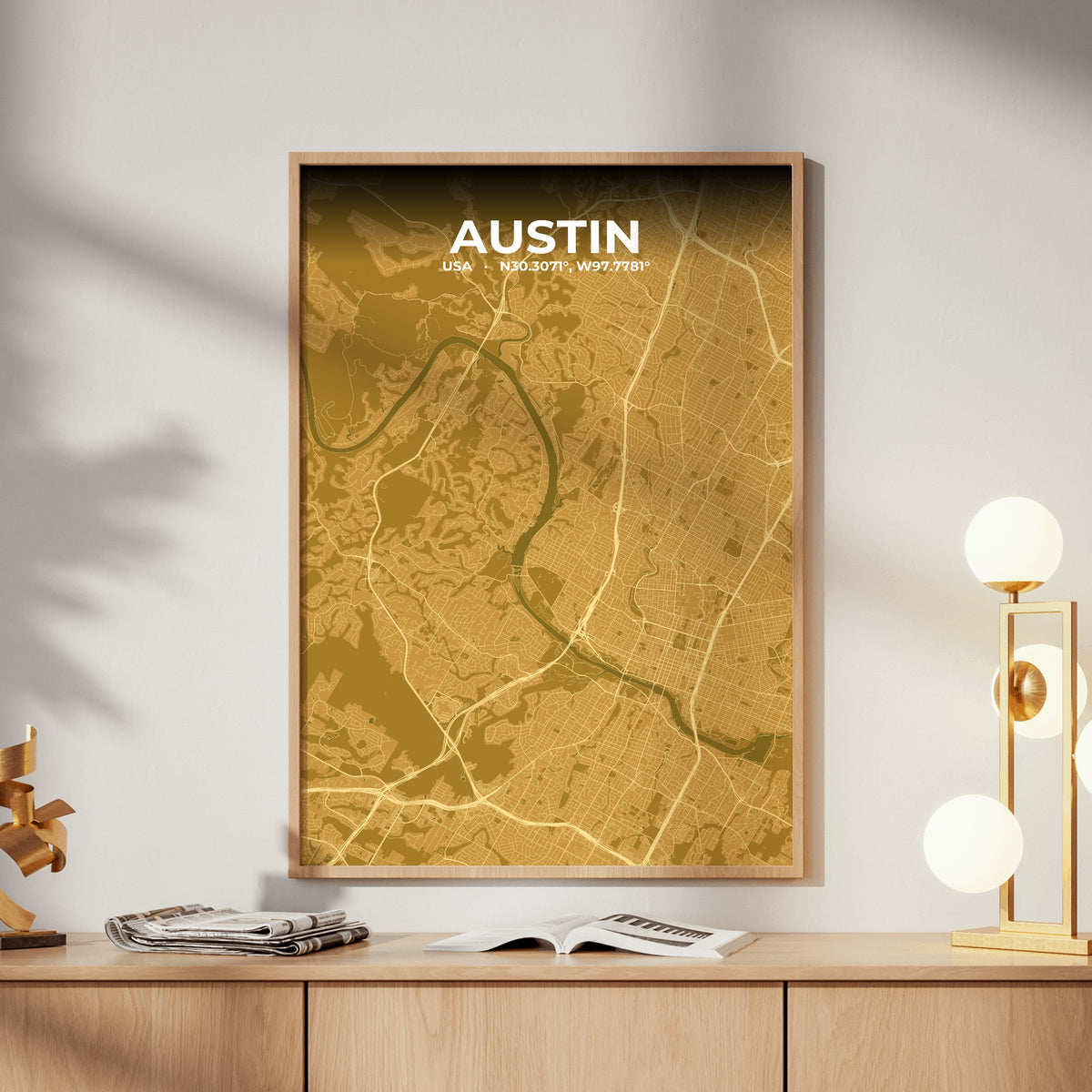 Austin Forge Map Poster