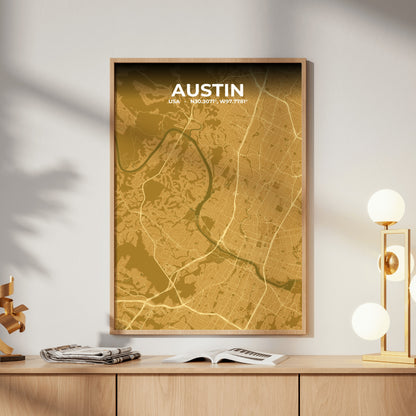 Austin Forge Map Poster