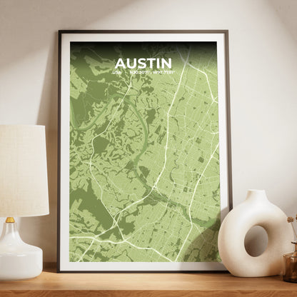 Austin Grove Map Poster