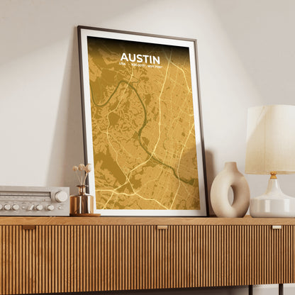 Austin Forge Map Poster
