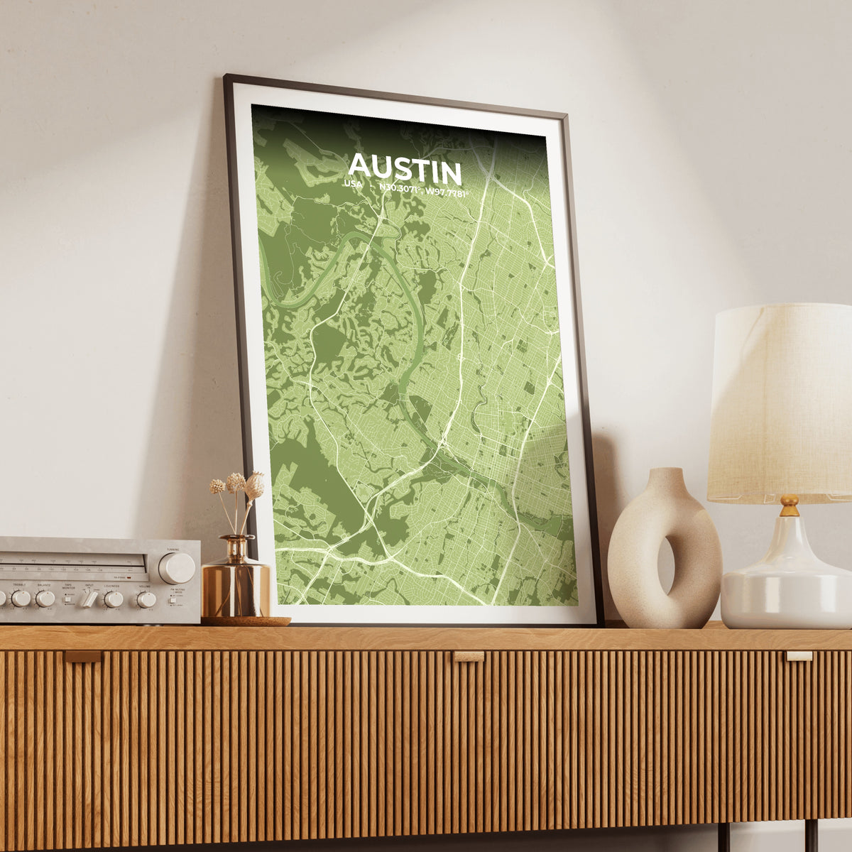 Austin Grove Map Poster