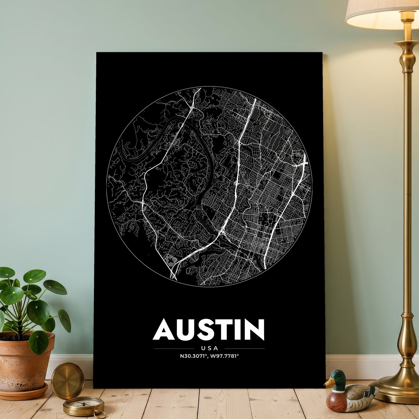 Austin Spot Map Poster