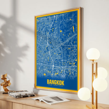Bangkok Blockbuster Map Poster